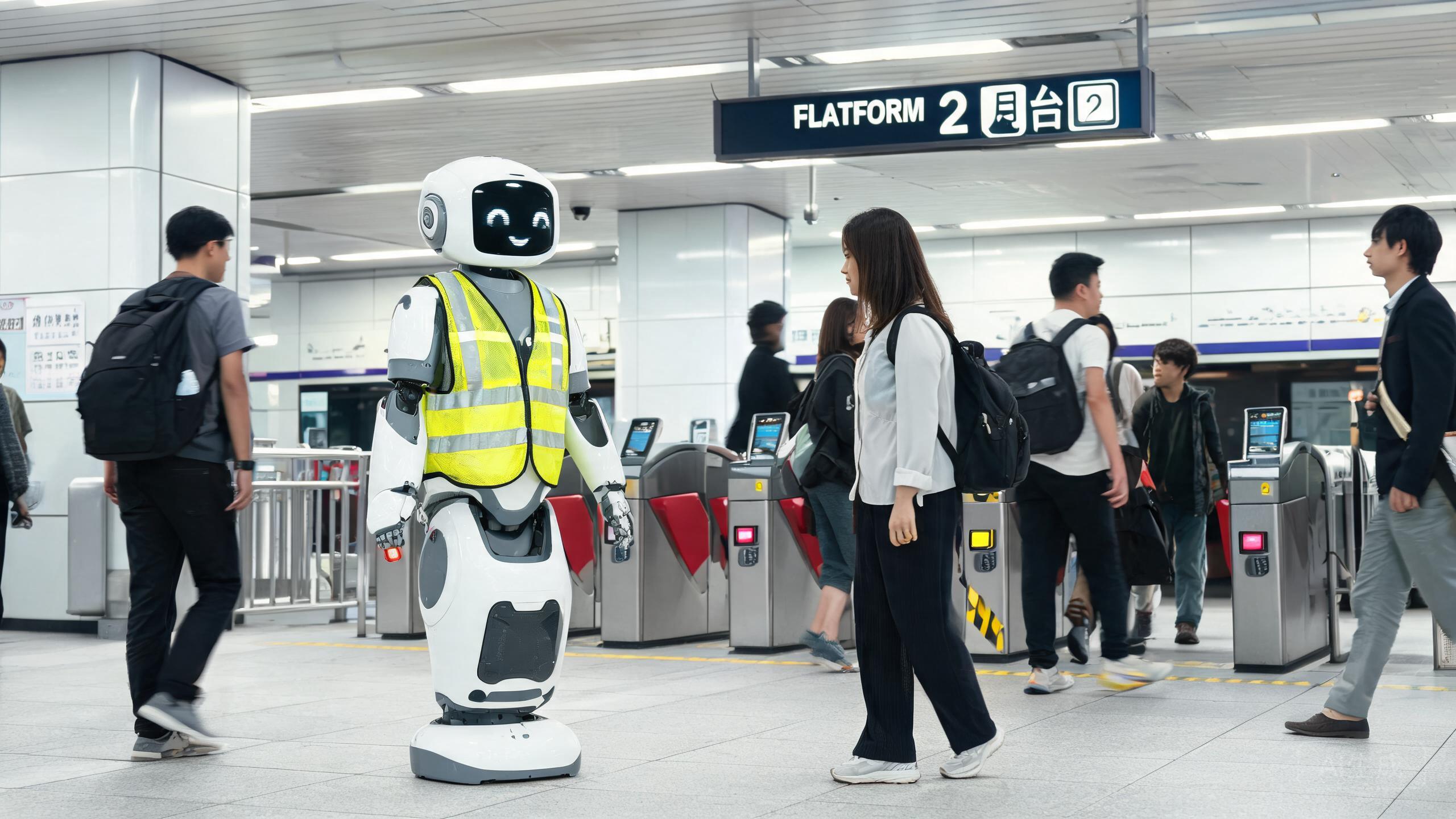 Singapore Trials Humanoid Robot 'Olly' at Little India MRT Station